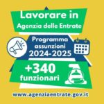 Offerta lavoro Agenzia delle Entrate