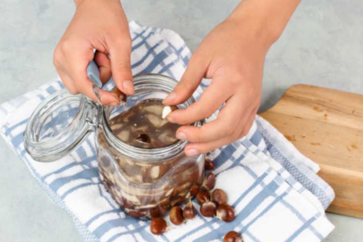 castagne in ammollo